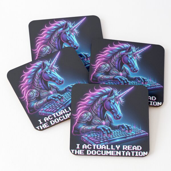 Item preview, I Actually Read The Documentation - Programmer Unicorn Humor designed and sold by Retro Mood Co.