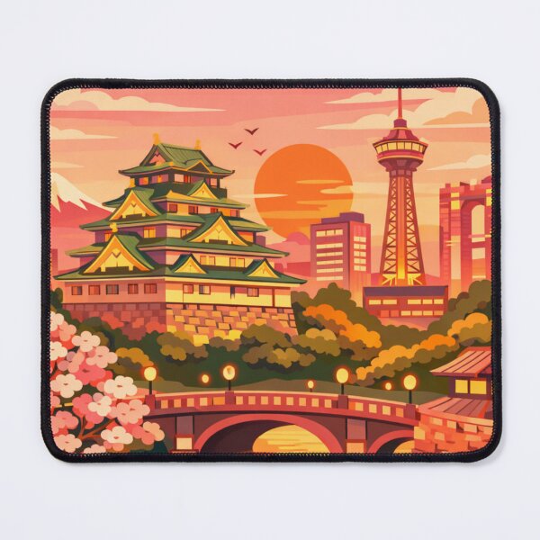 Item preview, Osaka Japan Vintage Travel Art designed and sold by MatthewHeights.