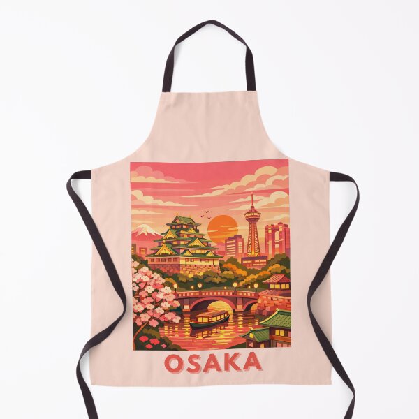 Item preview, Osaka Japan Vintage Travel Art designed and sold by MatthewHeights.