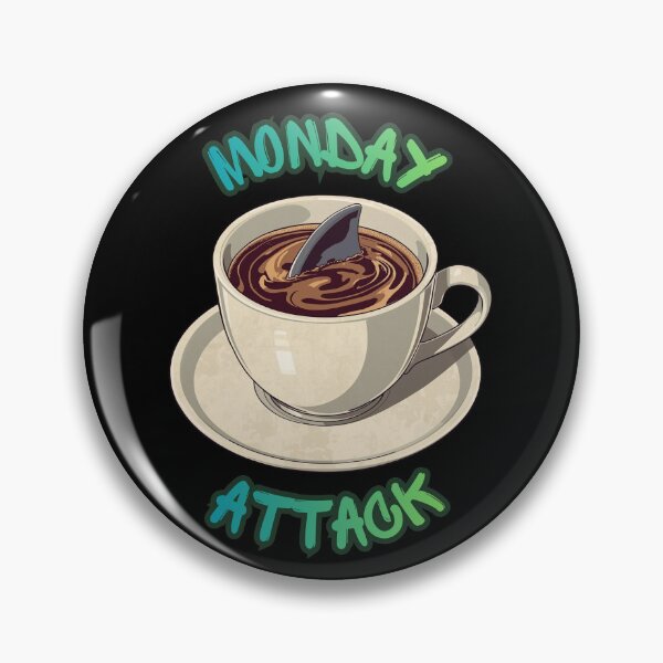 Item preview, Monday Predator - Shark Coffee Cup designed and sold by Vivid-Insanity.