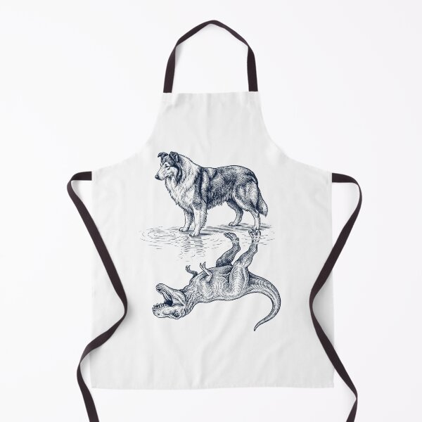 Item preview, Vintage Collie Reflection T Rex Dinosaur Dog Lover designed and sold by TerryConnells.