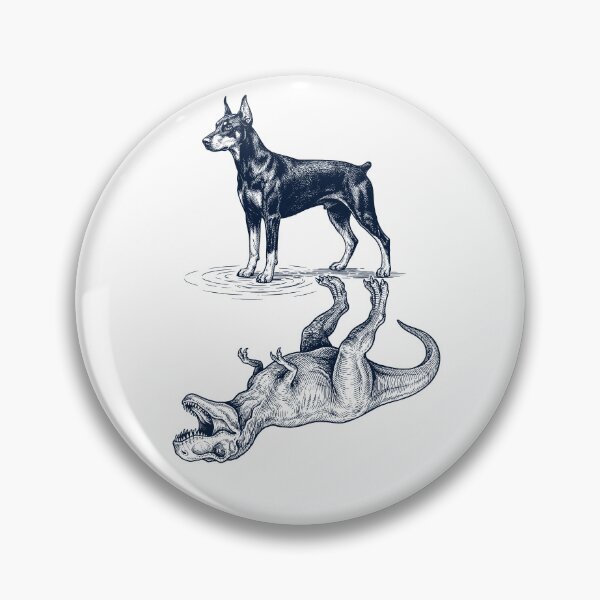 Item preview, Vintage Doberman Pinscher Reflection T Rex Dinosaur Dog Lover designed and sold by TerryConnells.