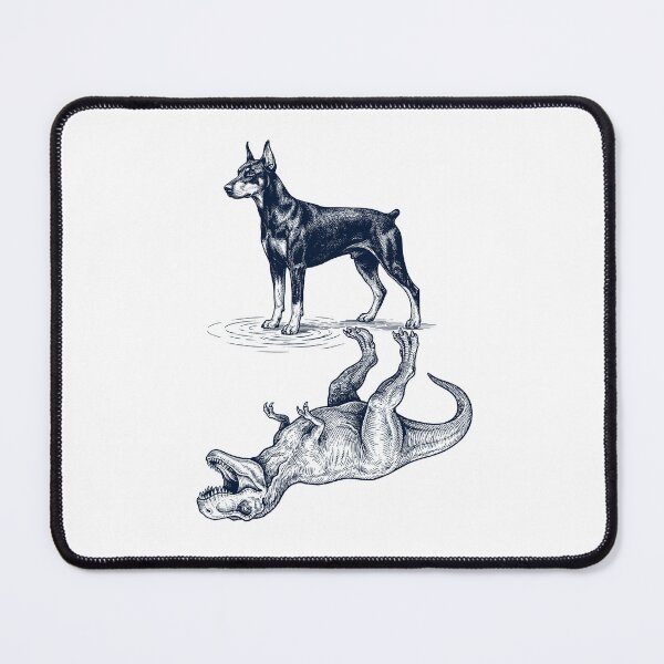Item preview, Vintage Doberman Pinscher Reflection T Rex Dinosaur Dog Lover designed and sold by TerryConnells.