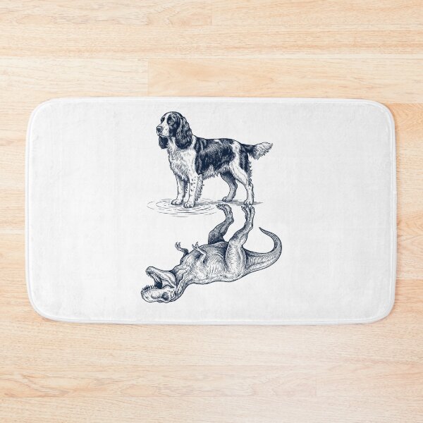 Item preview, Vintage English Springer Spaniel Reflection T Rex Dinosaur Dog Lover designed and sold by TerryConnells.