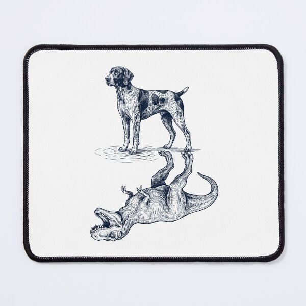 Item preview, Vintage German Shorthaired Pointer Reflection T Rex Dinosaur Dog Lover designed and sold by TerryConnells.