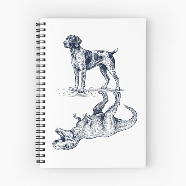 Item preview, Vintage German Shorthaired Pointer Reflection T Rex Dinosaur Dog Lover designed and sold by TerryConnells.