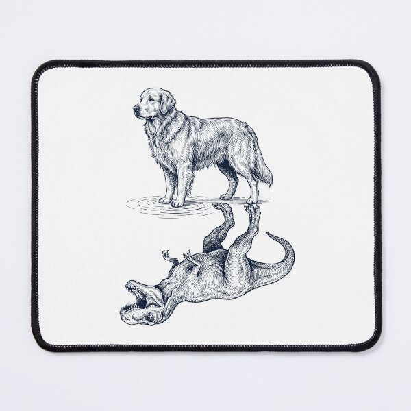 Item preview, Vintage Golden Retriever Reflection T Rex Dinosaur Dog Lover designed and sold by TerryConnells.