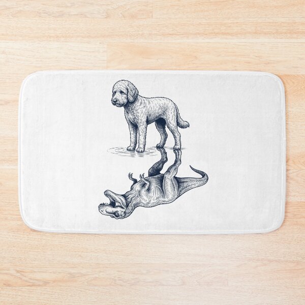 Item preview, Vintage Goldendoodle Reflection T Rex Dinosaur Dog Lover designed and sold by TerryConnells.