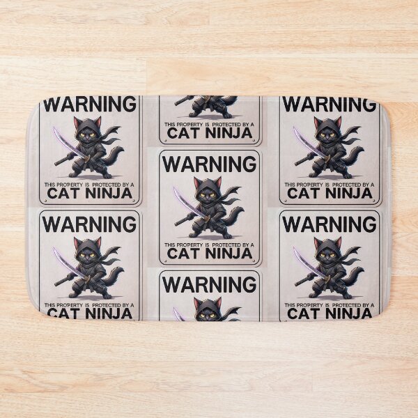 Item preview, WARNING Ninja Cat designed and sold by Artquinox.