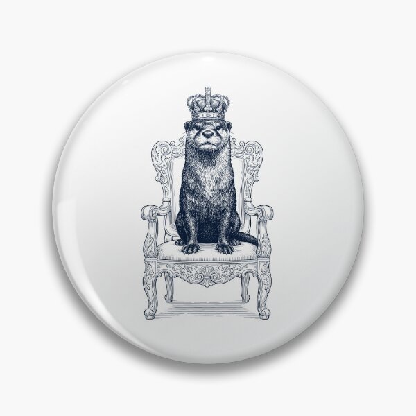 Item preview, Vintage Otter King Crown Funny Animal Lover designed and sold by DoodleTortle.