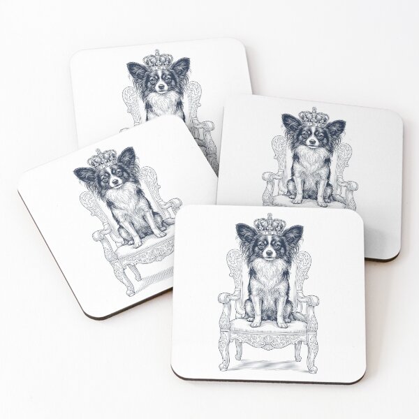 Item preview, Vintage Papillon King Crown Funny Dog Lover designed and sold by DoodleTortle.