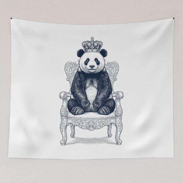 Item preview, Vintage Panda King Crown Funny Animal Lover designed and sold by DoodleTortle.