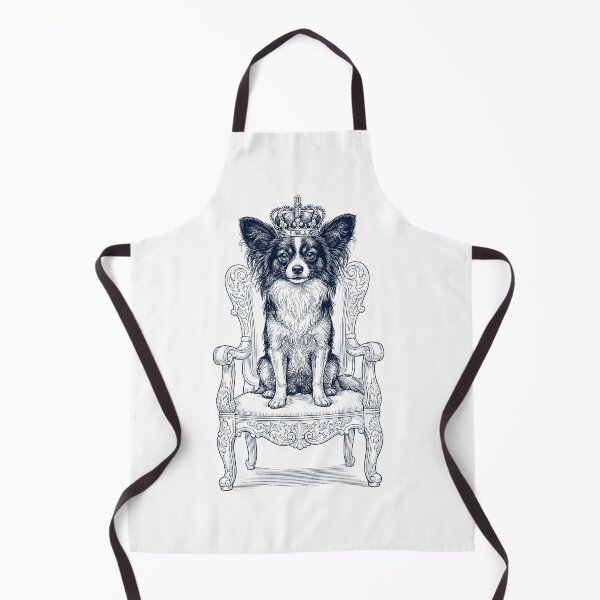 Item preview, Vintage Papillon King Crown Funny Dog Lover designed and sold by DoodleTortle.