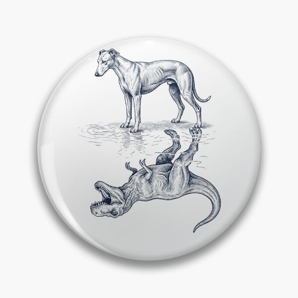 Item preview, Vintage Greyhound Reflection T Rex Dinosaur Dog Lover designed and sold by TerryConnells.