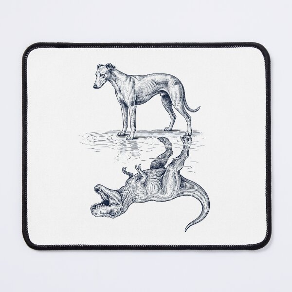 Item preview, Vintage Greyhound Reflection T Rex Dinosaur Dog Lover designed and sold by TerryConnells.