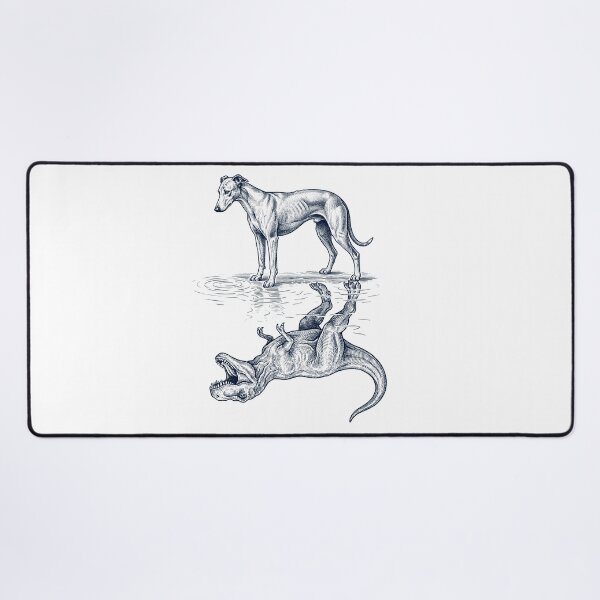 Item preview, Vintage Greyhound Reflection T Rex Dinosaur Dog Lover designed and sold by TerryConnells.