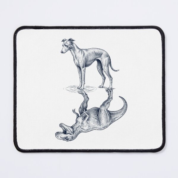 Item preview, Vintage Italian Greyhound Reflection T Rex Dinosaur Dog Lover designed and sold by TerryConnells.