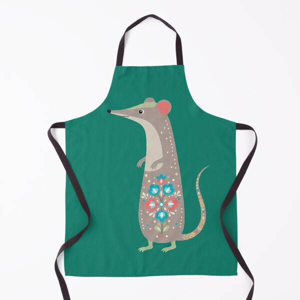 Item preview, Floral Folk Art Rat – Scandinavian Folk Art by heidiannemorris © designed and sold by FOLK ART FUSION by heidiannemorris.