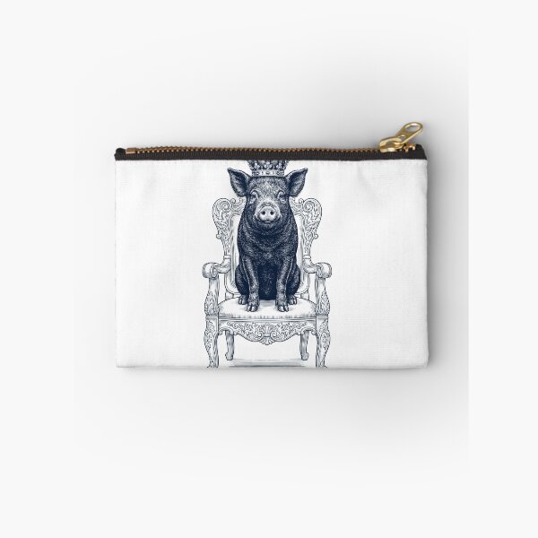Item preview, Vintage Pig King Crown Funny Animal Lover designed and sold by DoodleTortle.