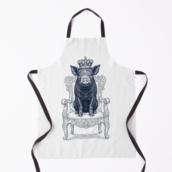 Item preview, Vintage Pig King Crown Funny Animal Lover designed and sold by DoodleTortle.