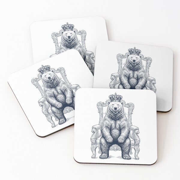 Item preview, Vintage Polar Bear King Crown Funny Animal Lover designed and sold by DoodleTortle.