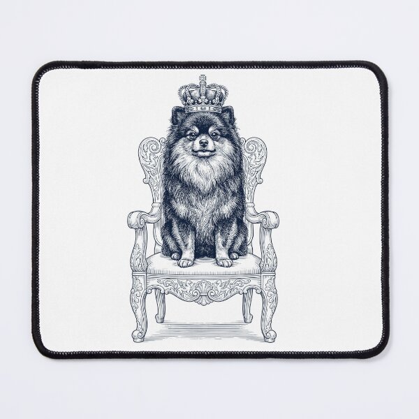 Item preview, Vintage Pomeranian King Crown Funny Dog Lover designed and sold by DoodleTortle.