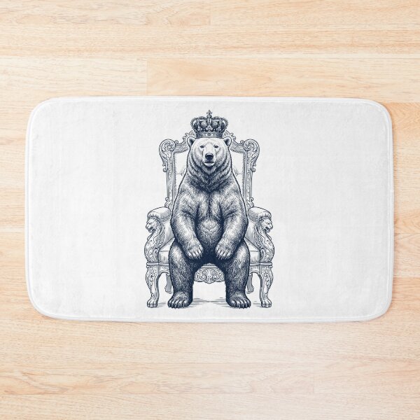 Item preview, Vintage Polar Bear King Crown Funny Animal Lover designed and sold by DoodleTortle.