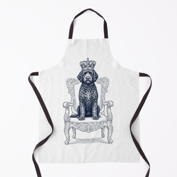 Item preview, Vintage Portuguese Water Dog King Crown Funny Dog Lover designed and sold by DoodleTortle.