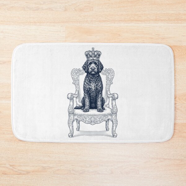 Item preview, Vintage Portuguese Water Dog King Crown Funny Dog Lover designed and sold by DoodleTortle.