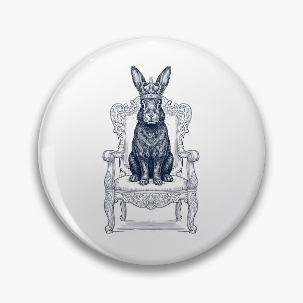 Item preview, Vintage Rabbit King Crown Funny Animal Lover designed and sold by DoodleTortle.
