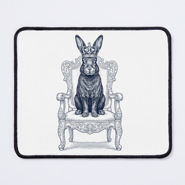 Item preview, Vintage Rabbit King Crown Funny Animal Lover designed and sold by DoodleTortle.