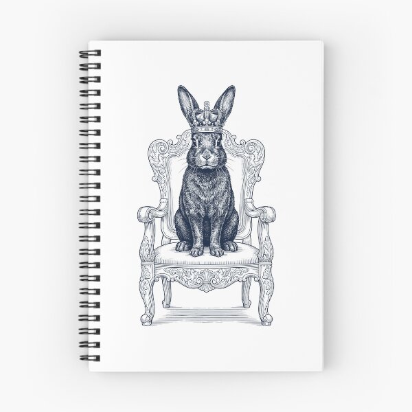 Item preview, Vintage Rabbit King Crown Funny Animal Lover designed and sold by DoodleTortle.