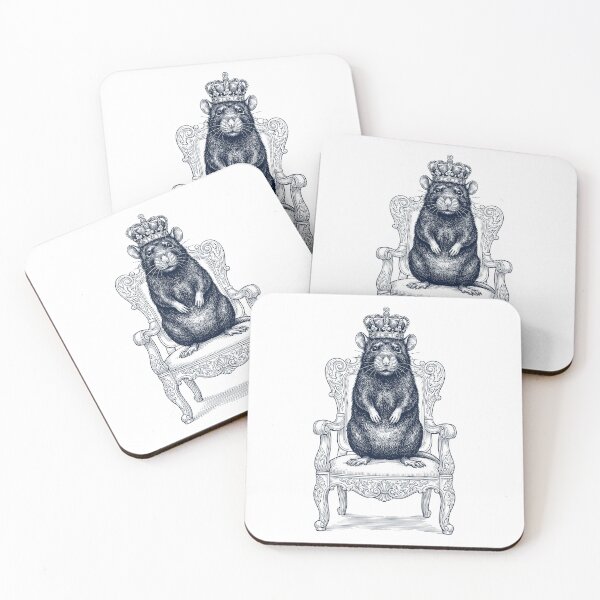 Item preview, Vintage Rat King Crown Funny Animal Lover designed and sold by DoodleTortle.