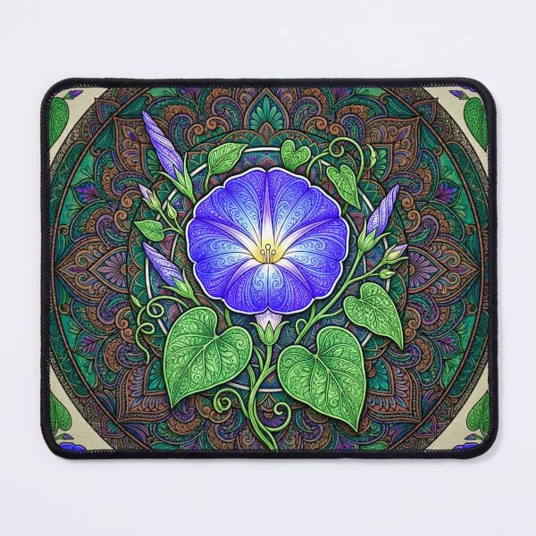 Item preview, Art Nouveau Morning Glory - September Birth Flower designed and sold by PaintedbyCarol.