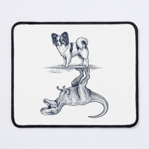 Item preview, Vintage Papillon Reflection T Rex Dinosaur Dog Lover designed and sold by TerryConnells.
