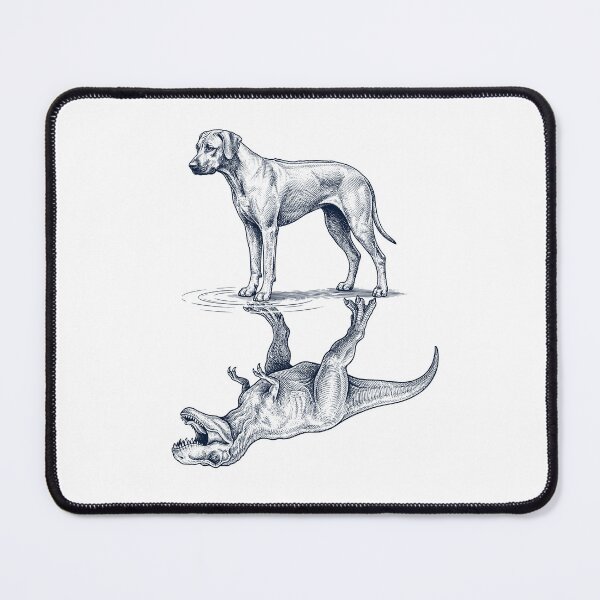 Item preview, Vintage Rhodesian Ridgeback Reflection T Rex Dinosaur Dog Lover designed and sold by TerryConnells.