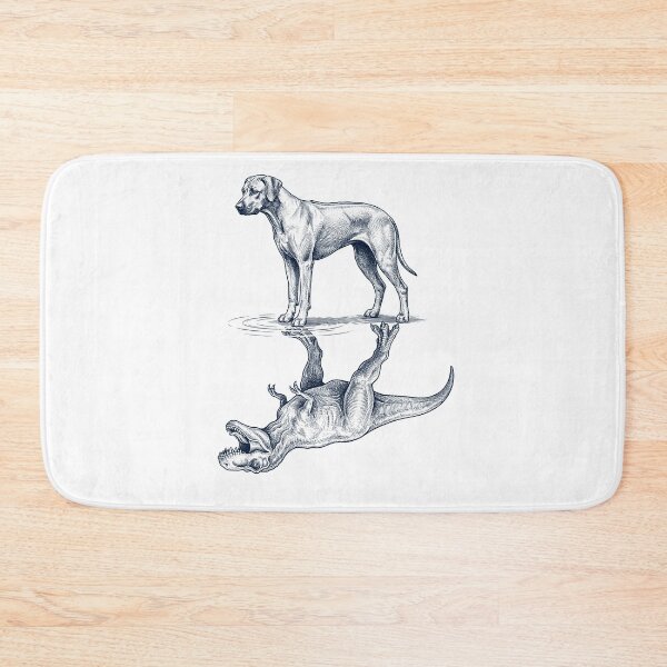 Item preview, Vintage Rhodesian Ridgeback Reflection T Rex Dinosaur Dog Lover designed and sold by TerryConnells.