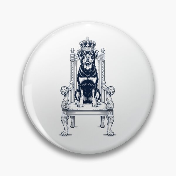 Item preview, Vintage Rottweiler King Crown Funny Dog Lover designed and sold by DoodleTortle.