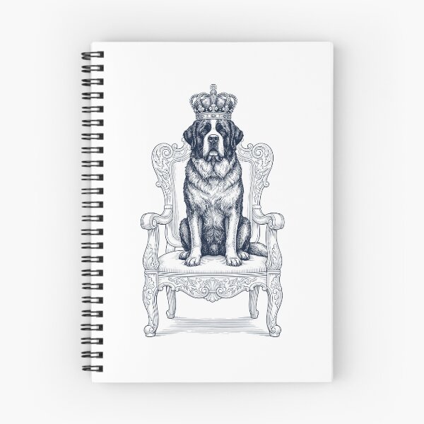 Item preview, Vintage Saint Bernard King Crown Funny Dog Lover designed and sold by DoodleTortle.