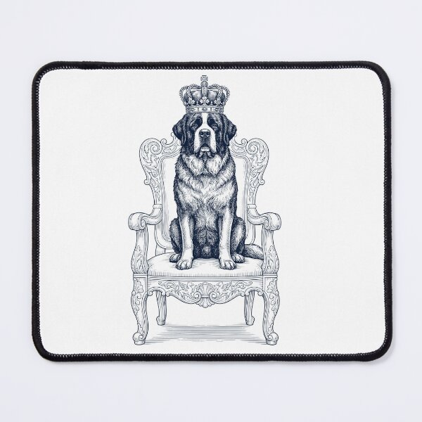 Item preview, Vintage Saint Bernard King Crown Funny Dog Lover designed and sold by DoodleTortle.