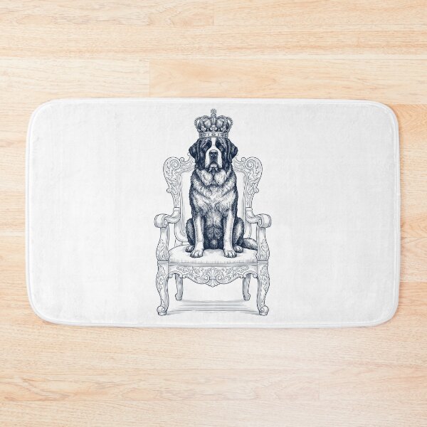 Item preview, Vintage Saint Bernard King Crown Funny Dog Lover designed and sold by DoodleTortle.