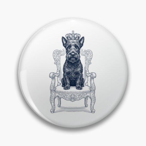 Item preview, Vintage Scottish Terrier King Crown Funny Dog Lover designed and sold by DoodleTortle.