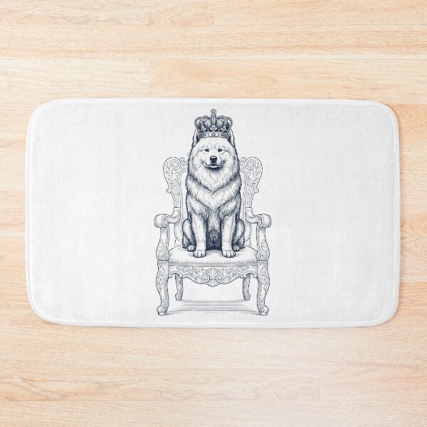 Item preview, Vintage Samoyed King Crown Funny Dog Lover designed and sold by DoodleTortle.