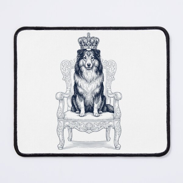 Item preview, Vintage Shetland Sheepdog King Crown Funny Dog Lover designed and sold by DoodleTortle.