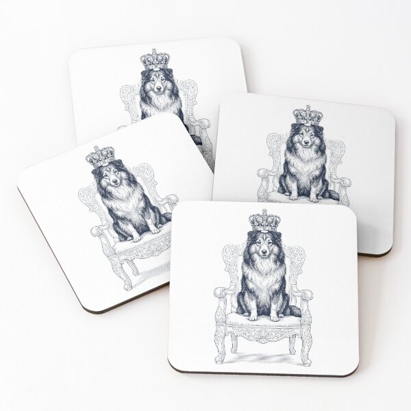 Item preview, Vintage Shetland Sheepdog King Crown Funny Dog Lover designed and sold by DoodleTortle.