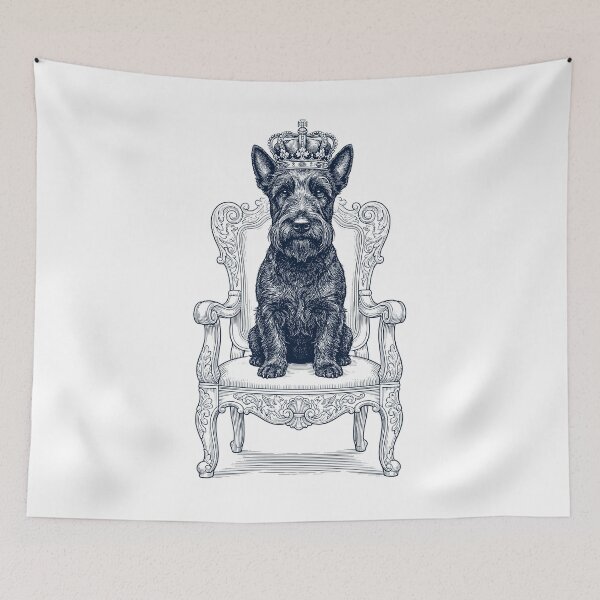 Item preview, Vintage Scottish Terrier King Crown Funny Dog Lover designed and sold by DoodleTortle.