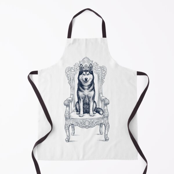 Item preview, Vintage Siberian Husky King Crown Funny Dog Lover designed and sold by DoodleTortle.