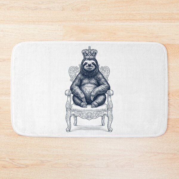 Item preview, Vintage Sloth King Crown Funny Animal Lover designed and sold by DoodleTortle.