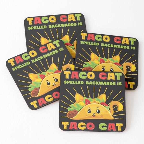 Item preview, Tacocat Palindrome Funny Cat Taco Lover Cute Wordplay Humor Gift designed and sold by DonaldMcCullum.