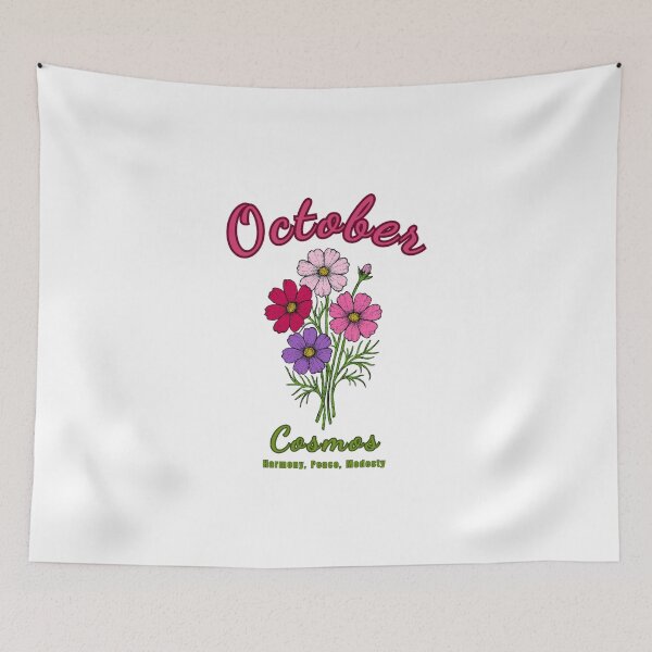 Item preview, October Birth Flower - Cosmos designed and sold by DixieGirlStudio.